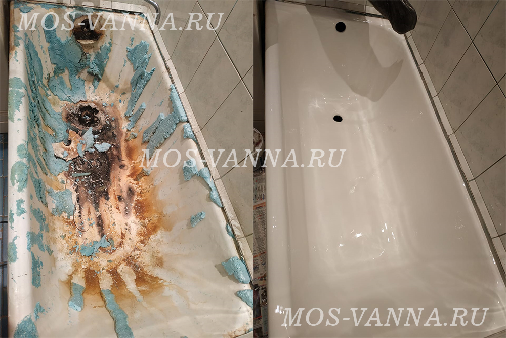 Реставрация ванны в Воскресенске